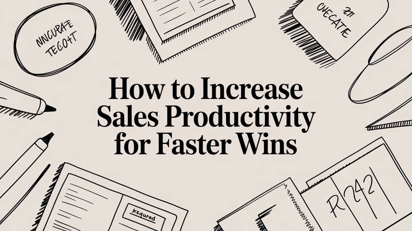 How to Increase Sales Productivity for Faster Wins